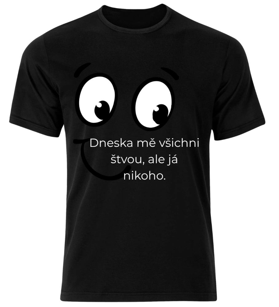 Tričko s potiskem – Dneska mě všichni štvou, ale já nikoho