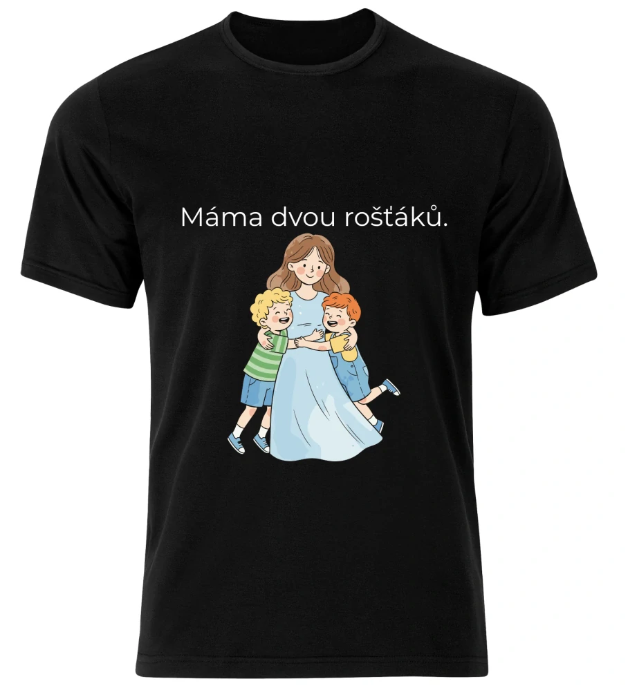 Tričko s potiskem – Máma dvou rošťáků