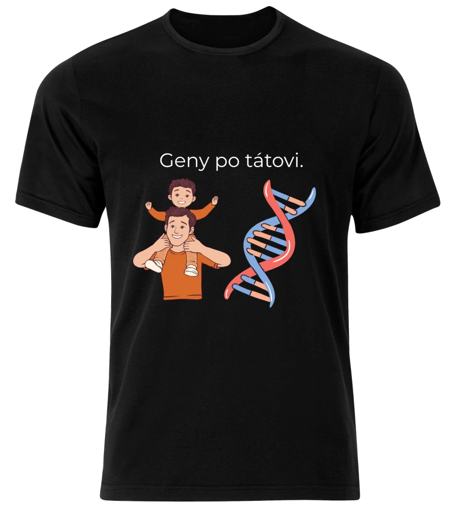 Tričko s potiskem – Geny po tátovi