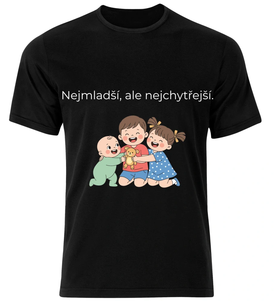 Tričko s potiskem – Nejmladší, ale nejchytřejší