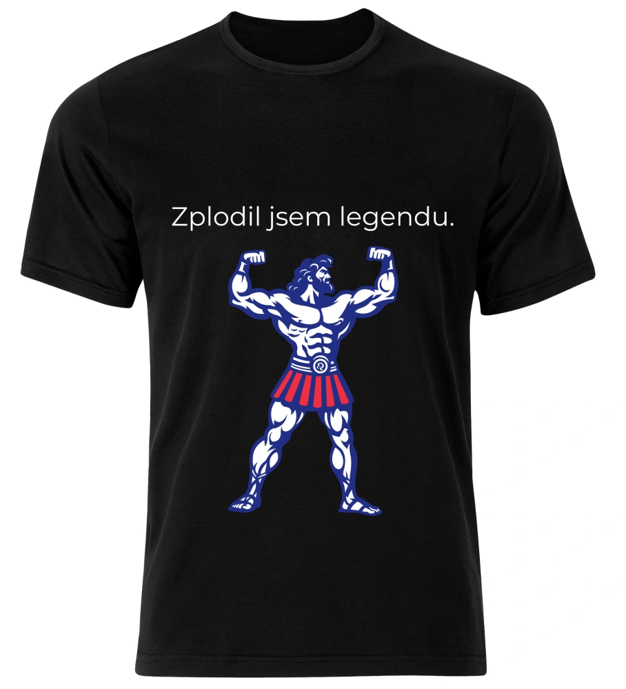 Tričko s potiskem – Zplodil jsem legendu