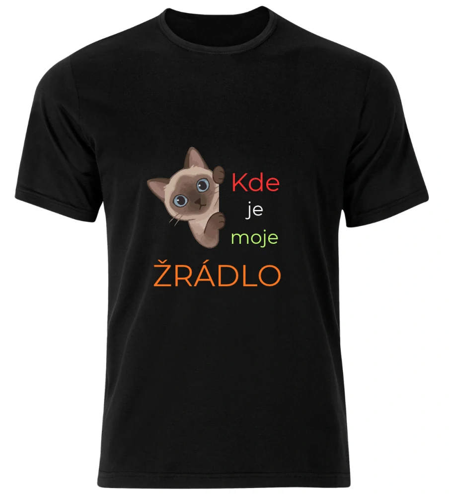 Tričko s potiskem – Kde je moje žrádlo
