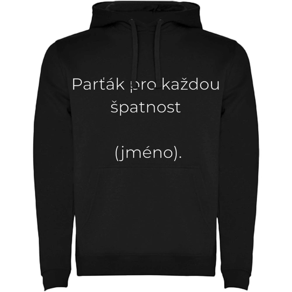 Mikina s potiskem – Parťák pro každou špatnost