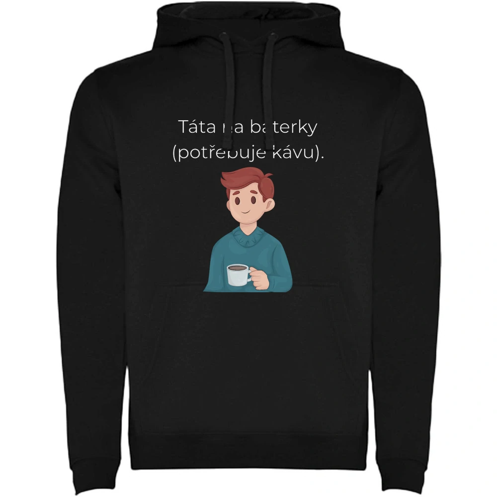 Mikina s potiskem – Táta na baterky