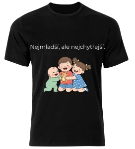 Tričko s potiskem – Nejmladší, ale nejchytřejší