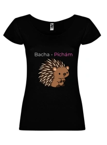 Tričko s potiskem – Bacha, píchám